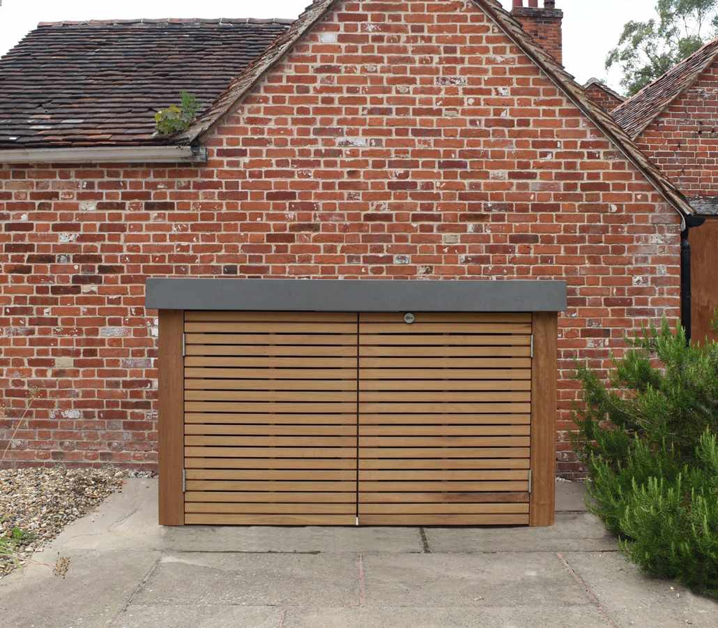 Wooden bike clearance storage shed